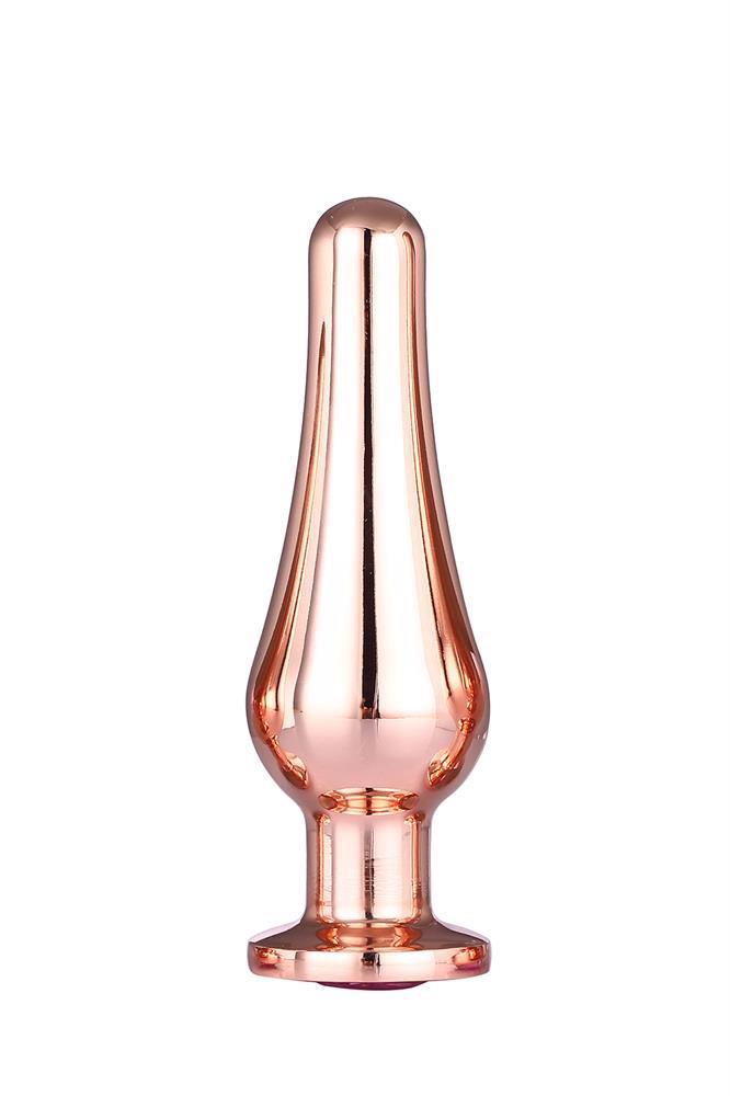5-GLEAMING LOVE ROSE GOLD PLEASURE PLUG M-5