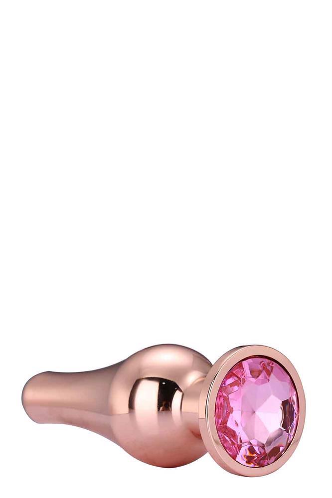 7-GLEAMING LOVE ROSE GOLD PLEASURE PLUG M-7