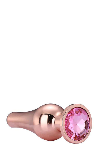 7-GLEAMING LOVE ROSE GOLD PLEASURE PLUG M-7
