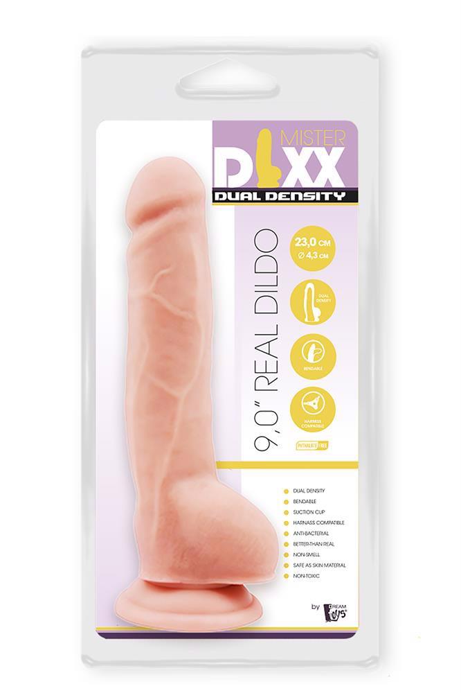 1-Dildo duże żylaste penis z mocną przyssawką 23 cm-1