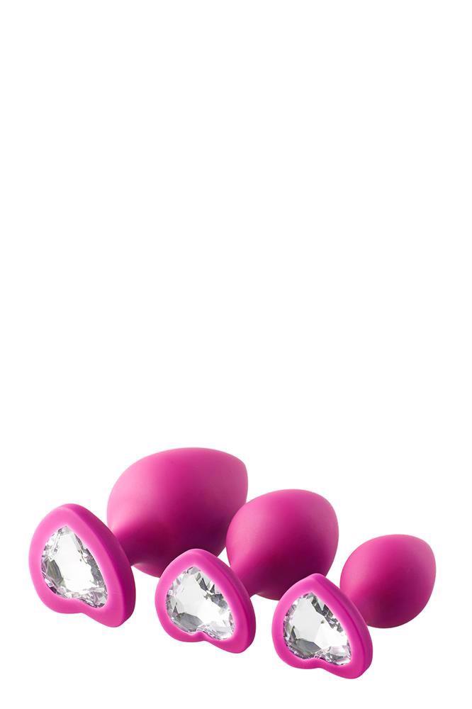 1-Zestaw 3x korek analny ozdobny diament sex plug-1