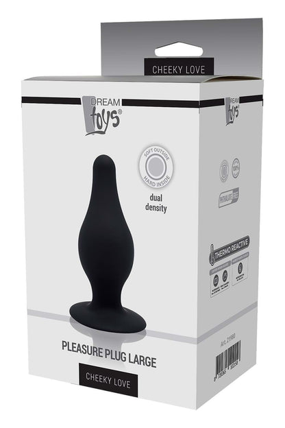 1-CHEEKY LOVE DUAL DENSITY PLEASURE PLUG L BLACK-1