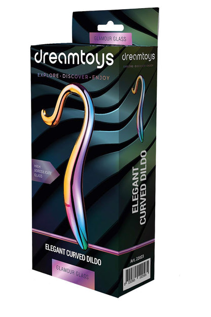 2-Dildo szklane zakręcone eleganckie bezpieczne 18cm-2