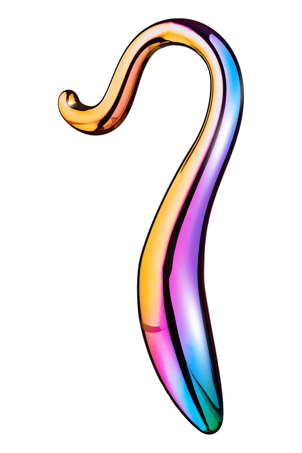 4-Dildo szklane zakręcone eleganckie bezpieczne 18cm-4