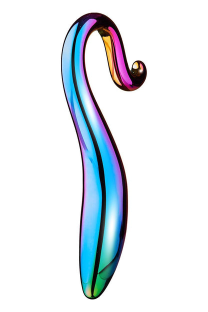 6-Dildo szklane zakręcone eleganckie bezpieczne 18cm-6