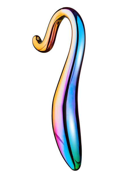 8-Dildo szklane zakręcone eleganckie bezpieczne 18cm-8