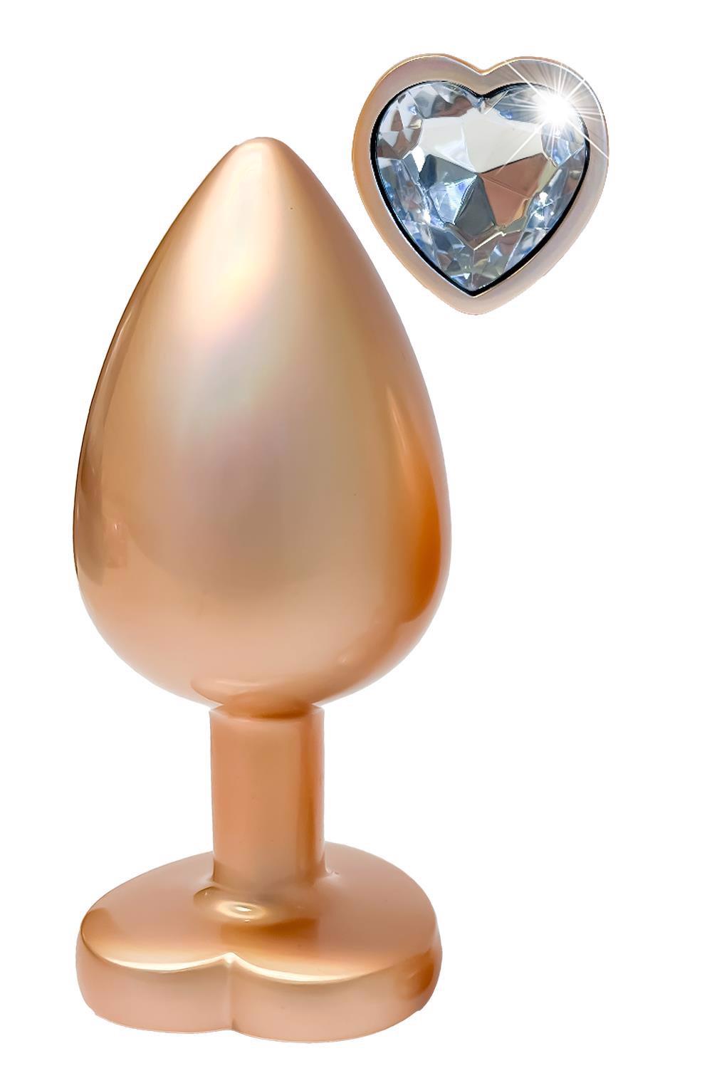 3-GLEAMING LOVE MATTE GOLD PLUG LARGE-3