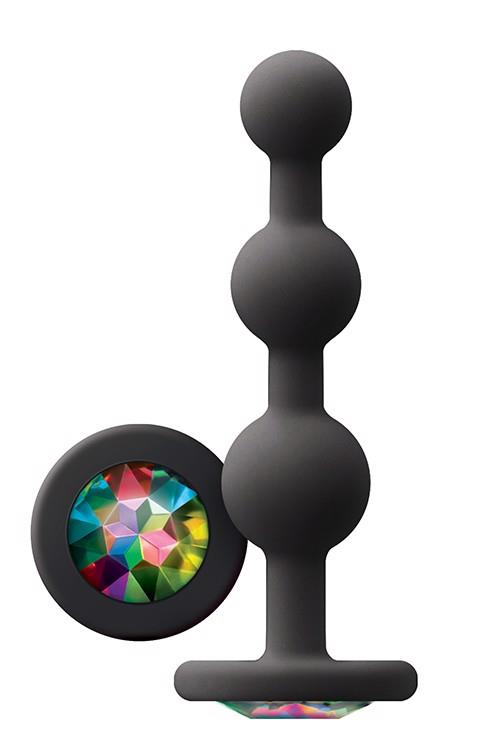 3-GLAMS RIPPLE RAINBOW GEM BLACK-3
