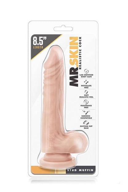 1-Naturalne dildo jak penis na przyssawce sex 19cm-1