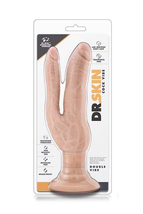 1-Wibrator-MR. SKIN COCK VIBES DOUBLE VIBE BEIGE-1