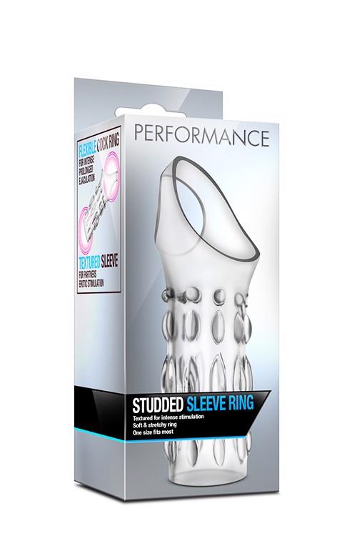 2-Stymulator-performance studded sleeve ring clear-2