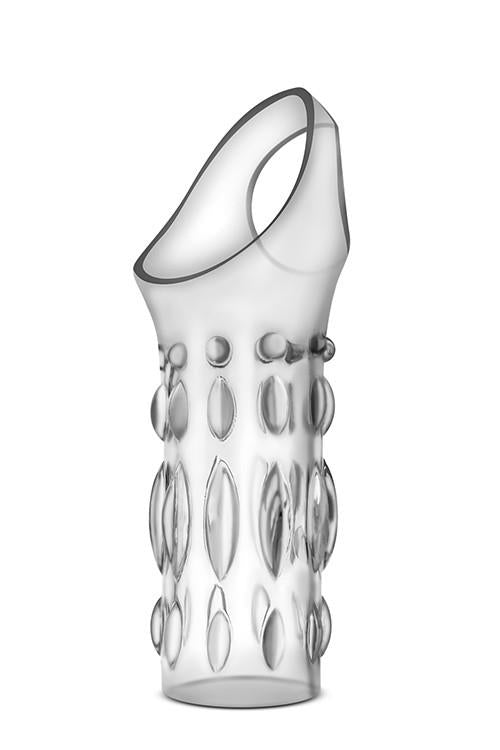 5-Stymulator-performance studded sleeve ring clear-5