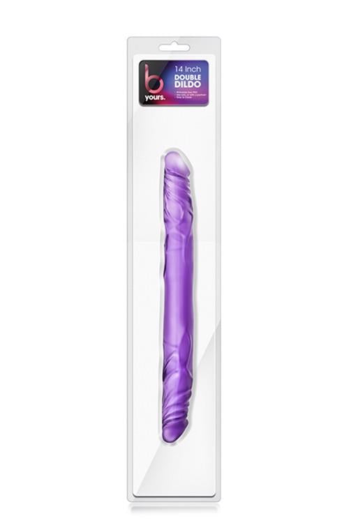 1-Dildo-b yours 14""""double dildo purple-1