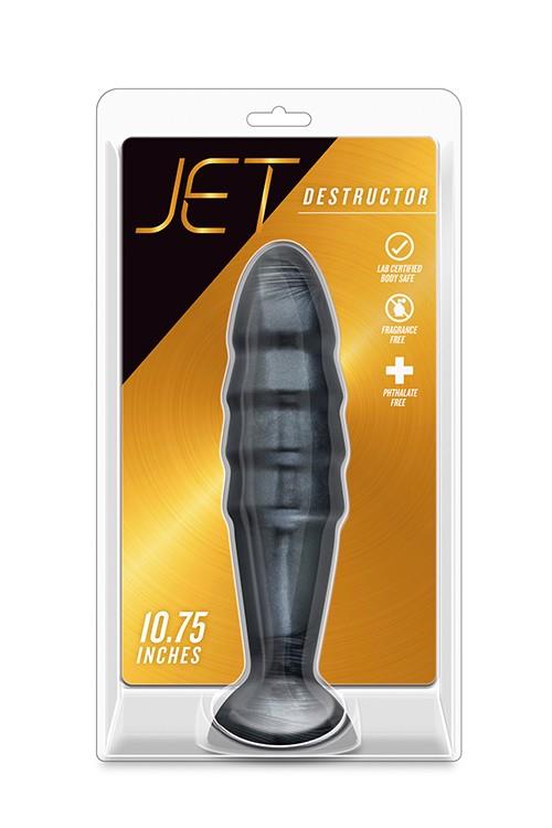 1-Czarny gruby silikonowy plug zatyczka korek analny-1
