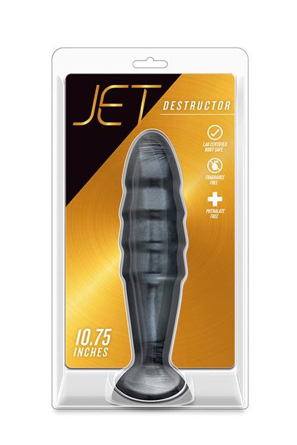 1-Czarny gruby silikonowy plug zatyczka korek analny-1