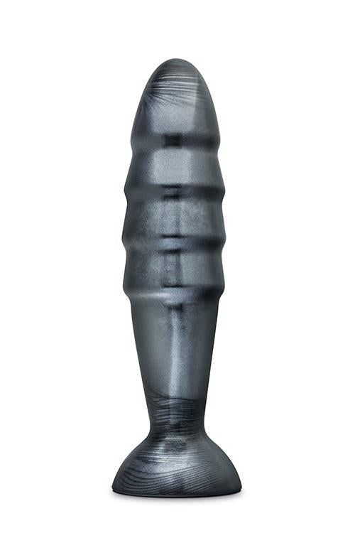 3-Czarny gruby silikonowy plug zatyczka korek analny-3