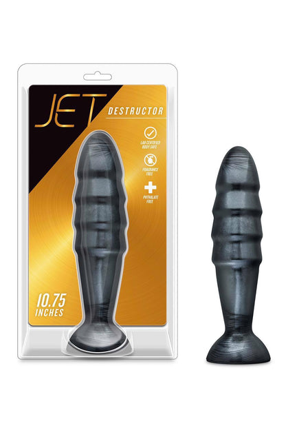 7-Czarny gruby silikonowy plug zatyczka korek analny-7