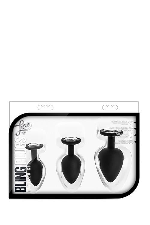 2-LUXE BLING PLUGS TRAINING KIT WHITE GEMS-2