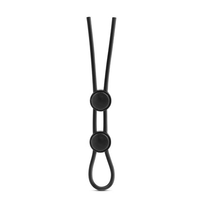 2-STAY HARD DOUBLE LOOP COCK RING BLACK-2