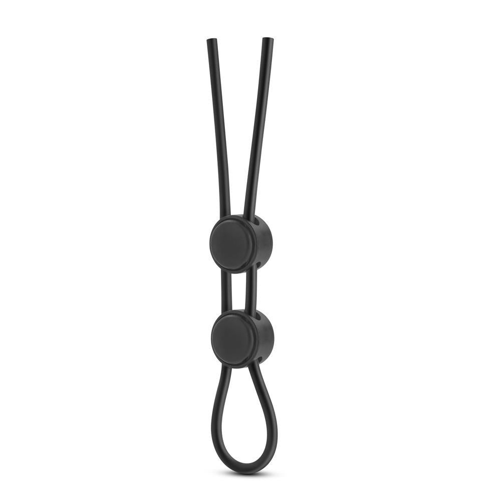 3-STAY HARD DOUBLE LOOP COCK RING BLACK-3