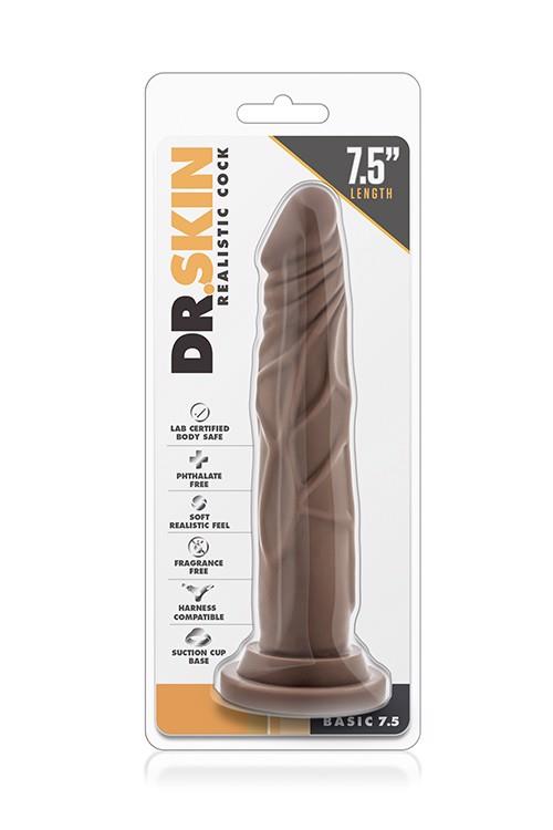 2-Dildo-dr. skin realistic cock 7.5 chocolate-2