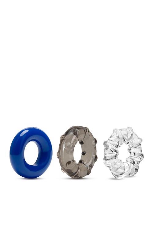3-STAY HARD TRIPLE STRETCH 3PACK COCKRINGS-3