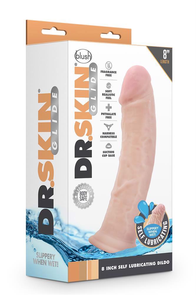2-DR. SKIN 8INCH SELF LUBRICATING DILDO-2