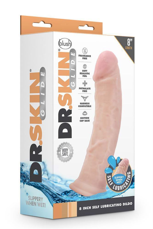 2-DR. SKIN 8INCH SELF LUBRICATING DILDO-2