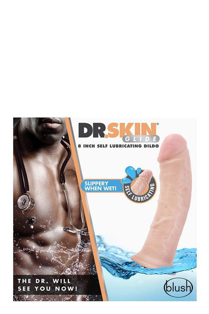 8-DR. SKIN 8INCH SELF LUBRICATING DILDO-8