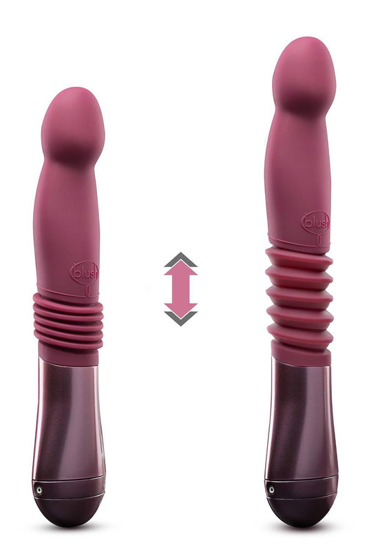2-TEMPTASIA TRIXIE THRUSTING DILDO WINE-2