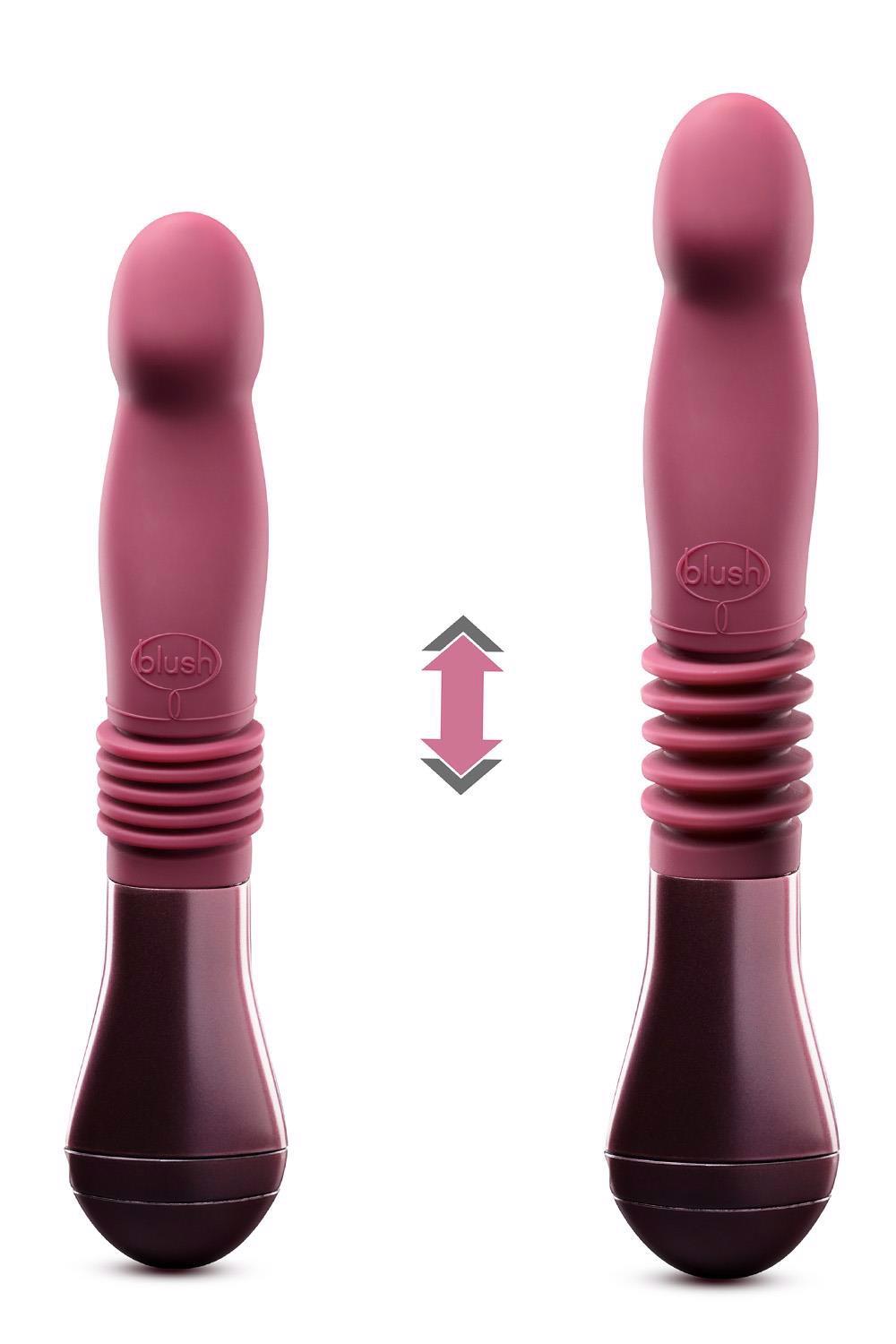 3-TEMPTASIA TRIXIE THRUSTING DILDO WINE-3