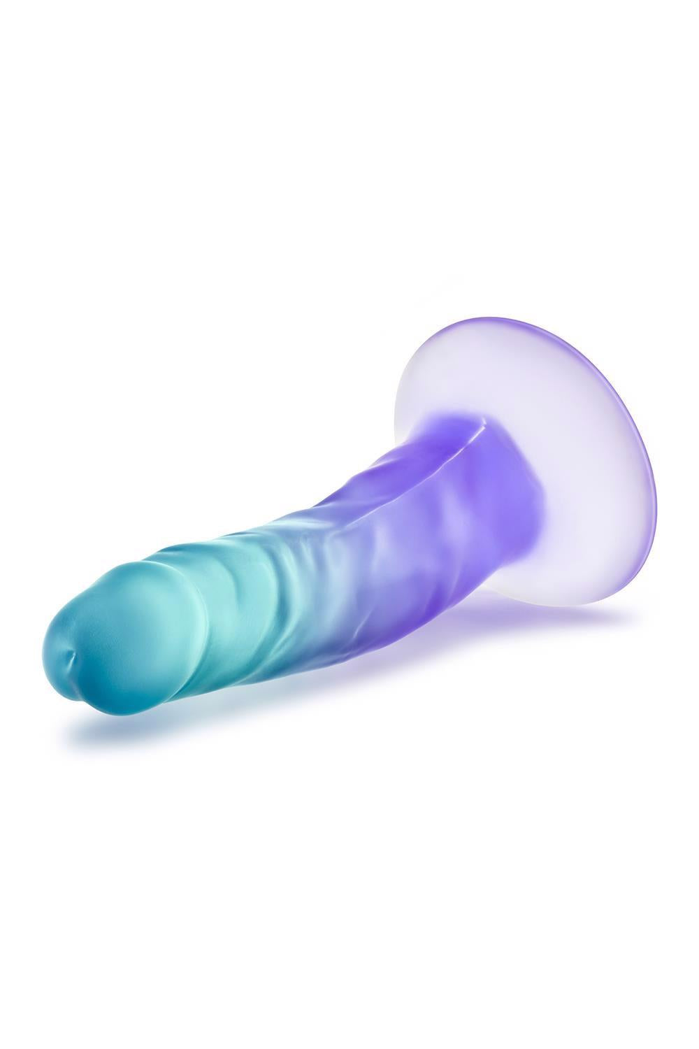 6-B YOURS MORNING DEW 5 INCH DILDO SAPPHIRE-6