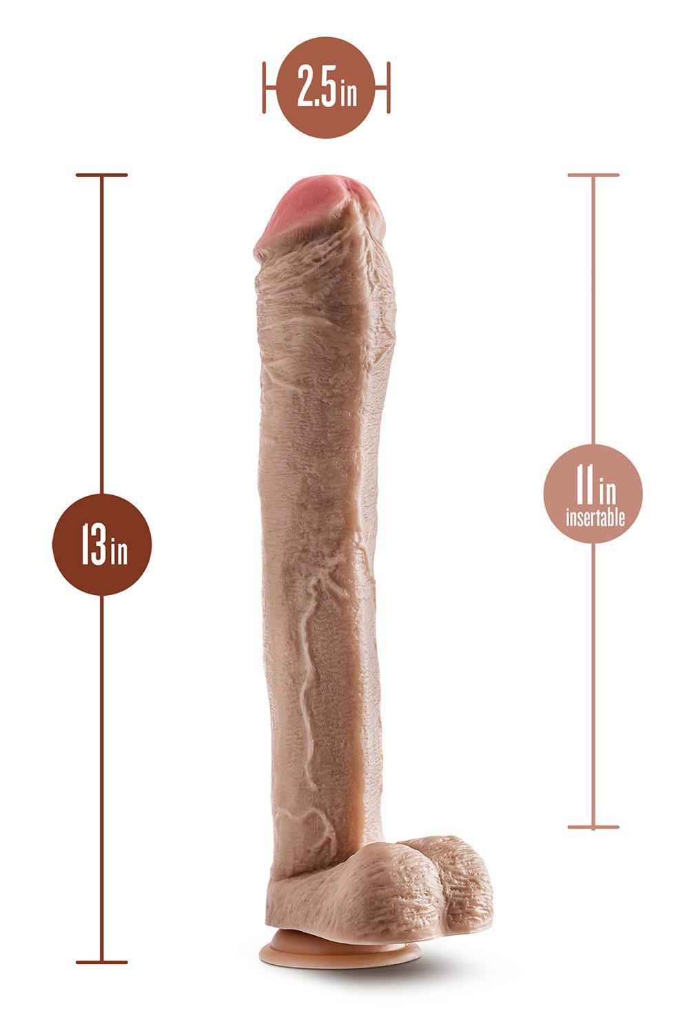 4-Ogromne duże grube dildo realistyczny penis 33cm-4