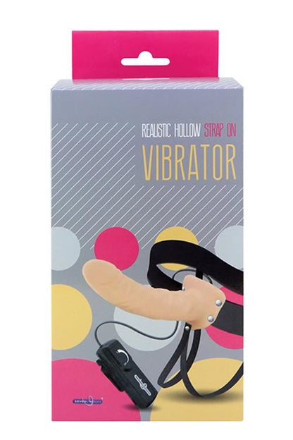 1-Strap-on na szelkach z wibrującym żylastym dildo-1
