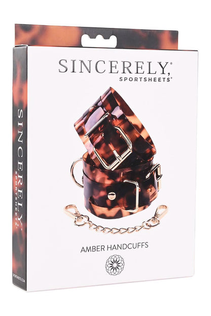 1-SPORTSHEETS AMBER HAND CUFFS-1