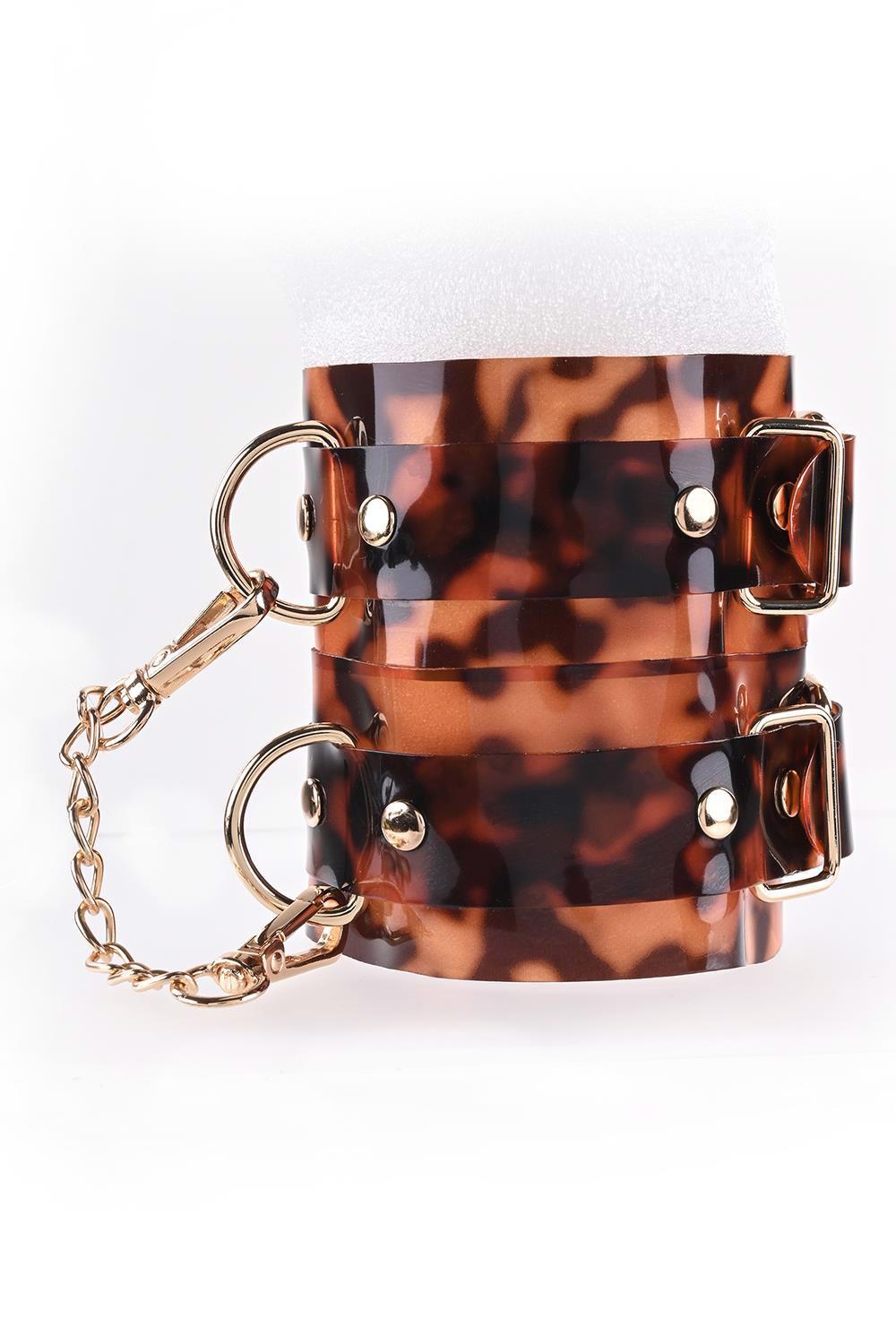 3-SPORTSHEETS AMBER HAND CUFFS-3