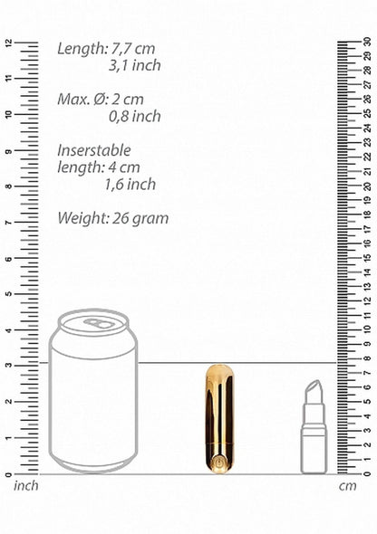 3-10 Speed Rechargeable Bullet - Gold-3