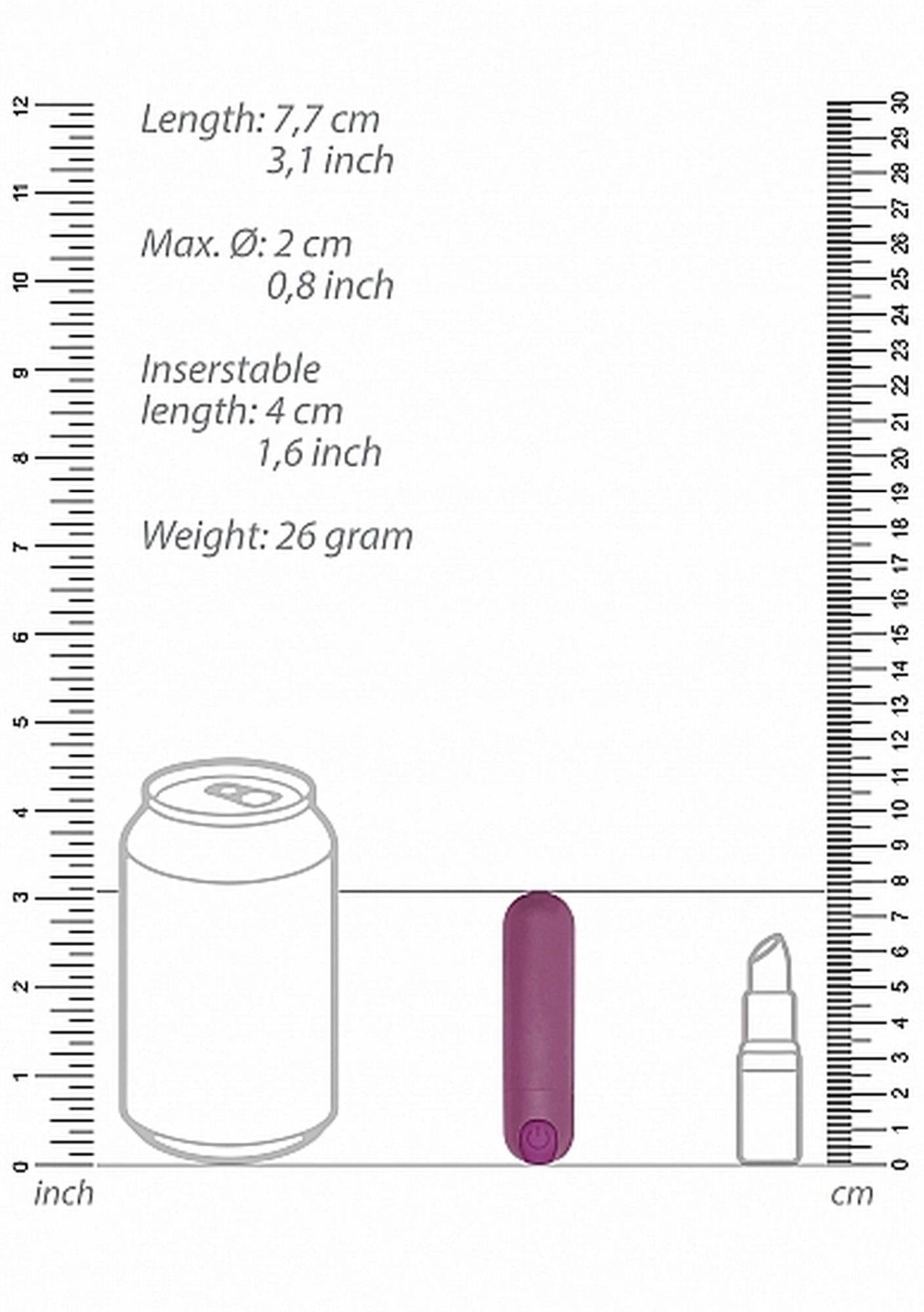 3-10 Speed Rechargeable Bullet - Purple-3