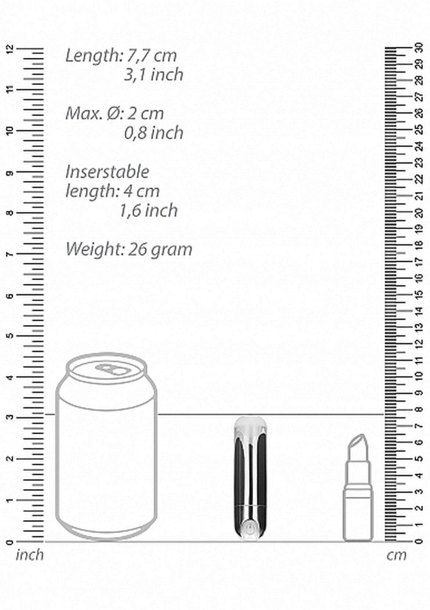 3-10 Speed Rechargeable Bullet - Silver-3