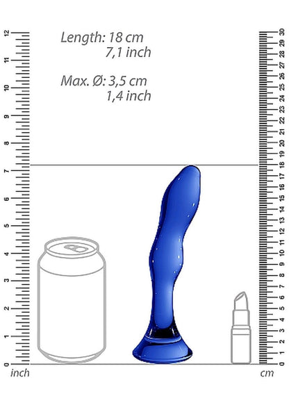 5-Szklane wodoodporne dildo do anusa i pochwy 15 cm-5