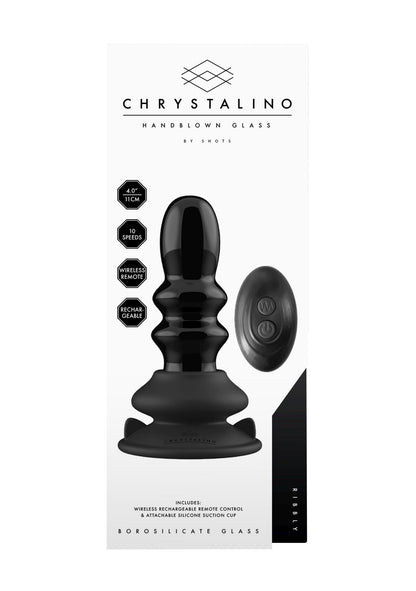 1-Dildo szklane z wibracjami na przyssawce-1
