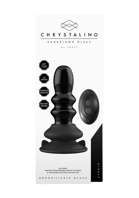 1-Dildo szklane z wibracjami na przyssawce-1
