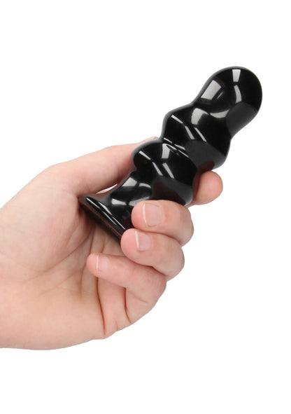 4-Dildo szklane z wibracjami na przyssawce-4