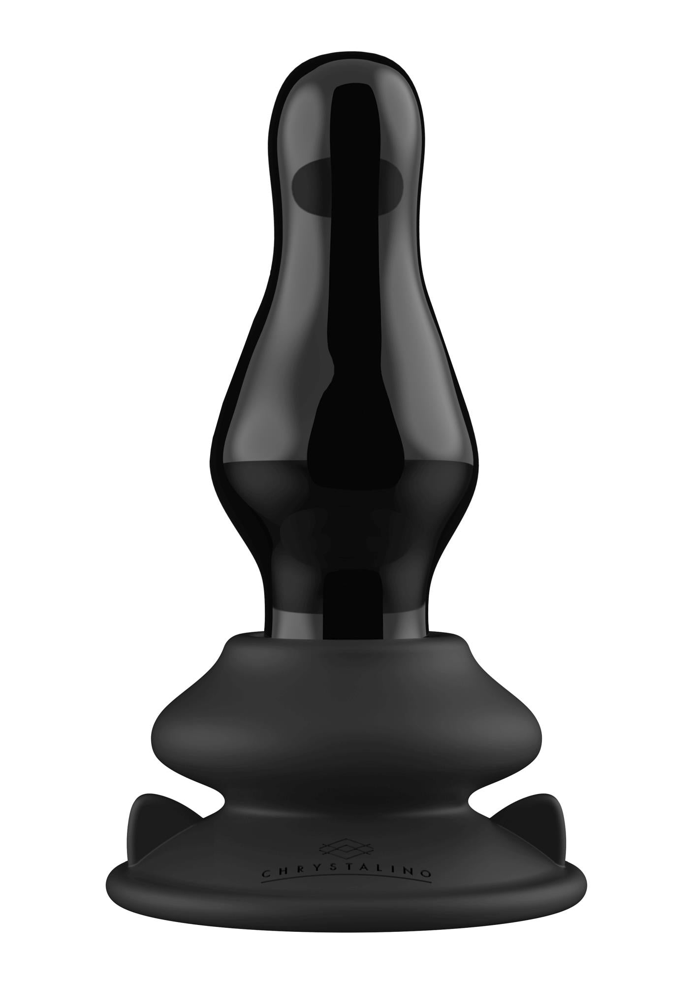 2-Małe szklane dildo z wibracjami z przyssawką-2