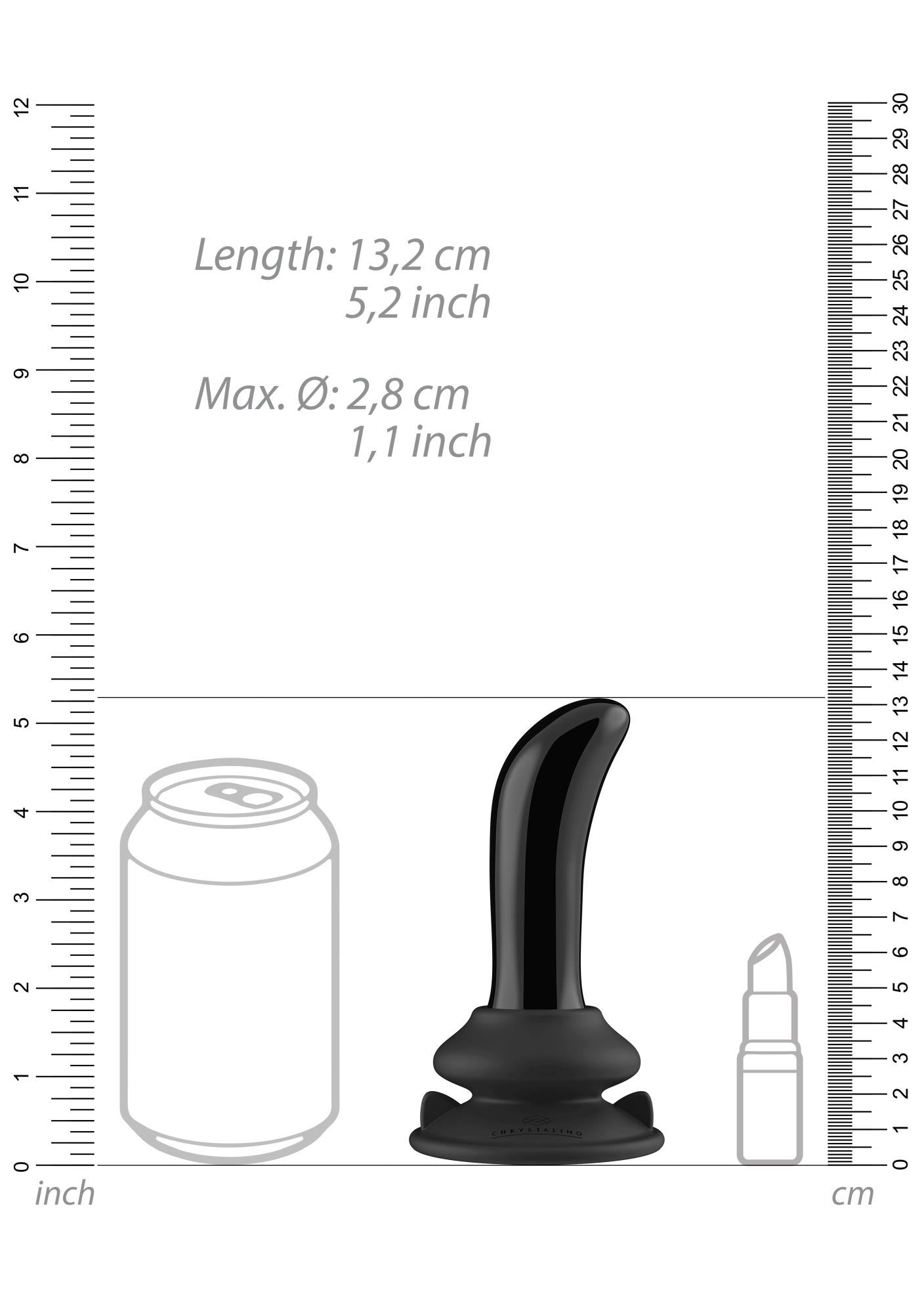 7-Dildo z odczepianą przyssawką szklane wibrujące-7
