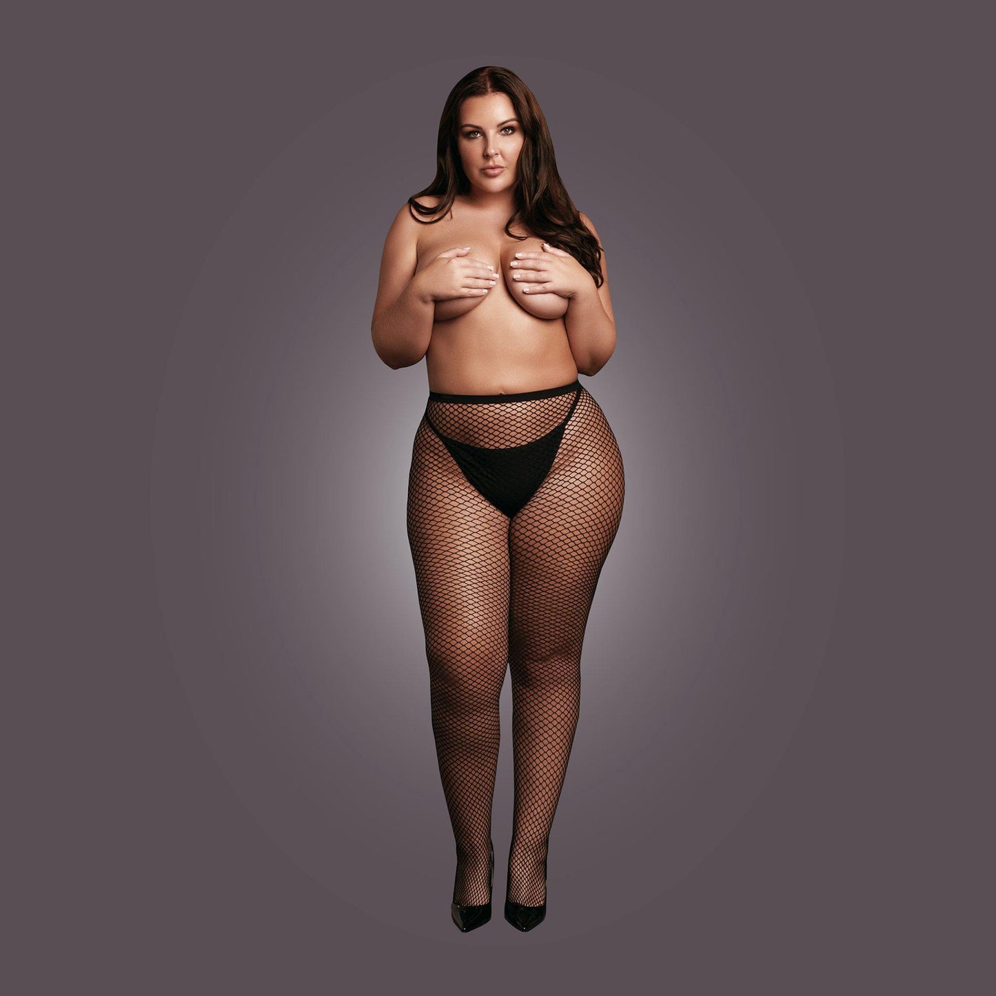 5-Panty with small fishnet structure.-5