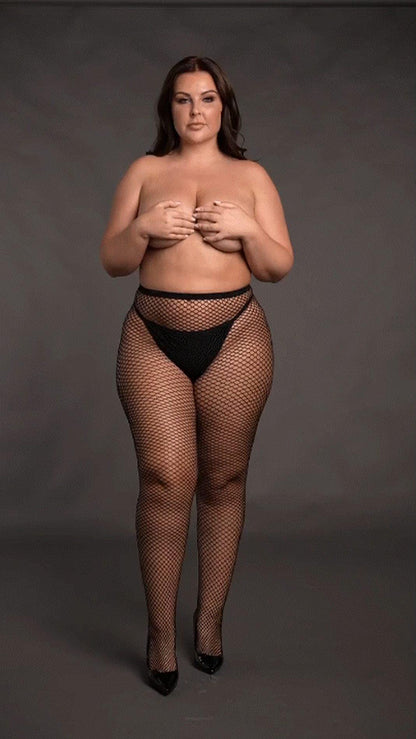 7-Panty with small fishnet structure.-7