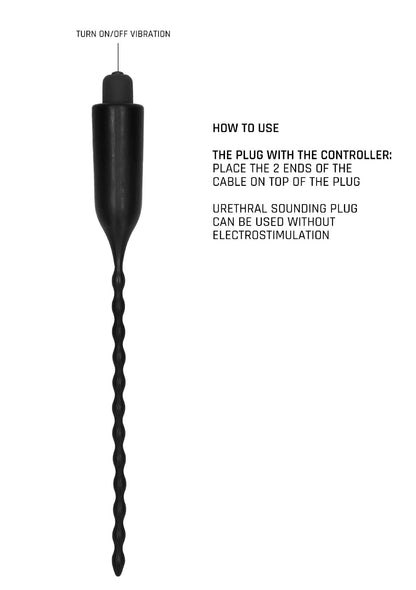 9-Elektrostymulator BDSM Vibrating Urethral Sounding - Black-9