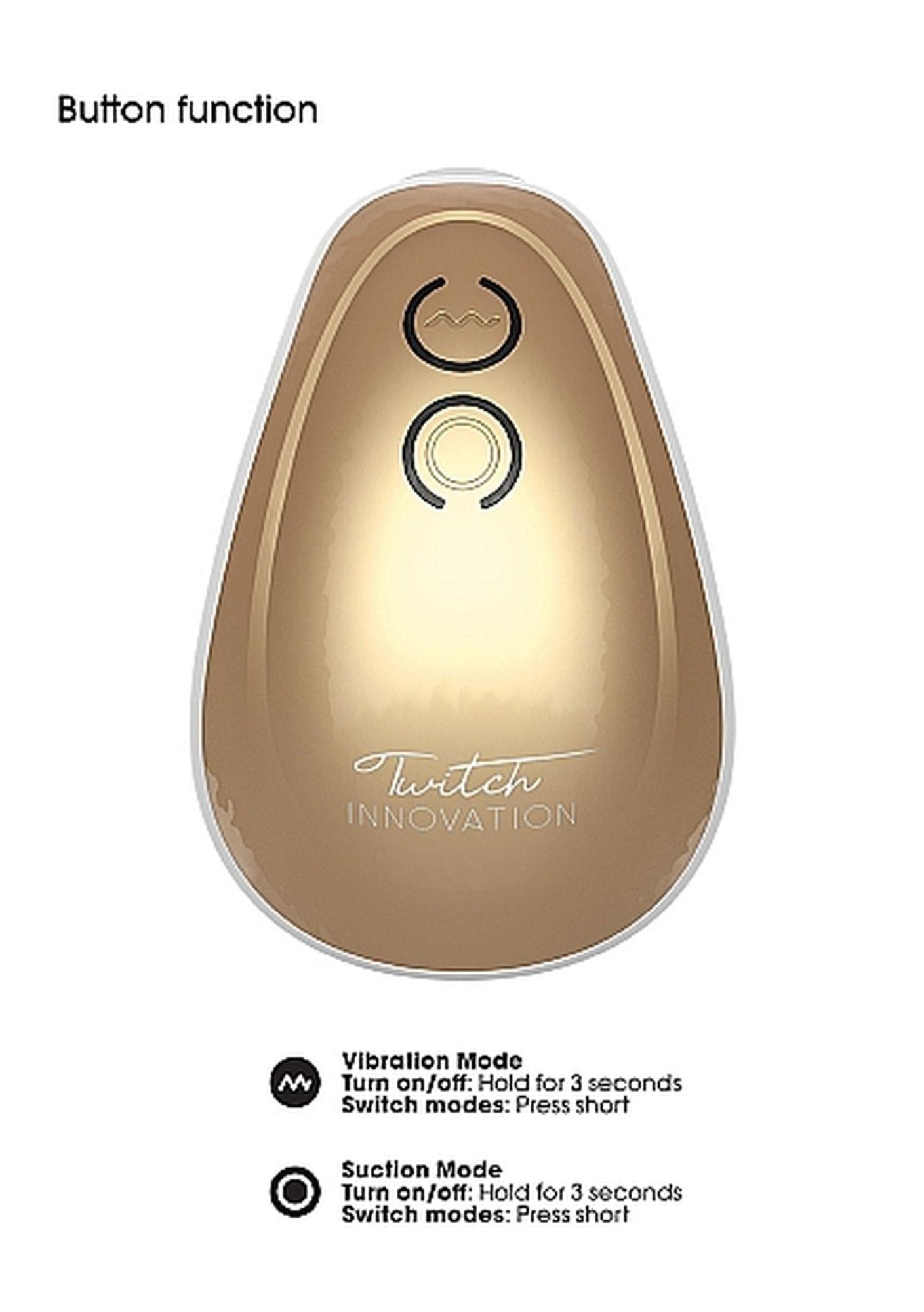 23-Twitch Hands - Free Suction & Vibration Toy - Gold-23