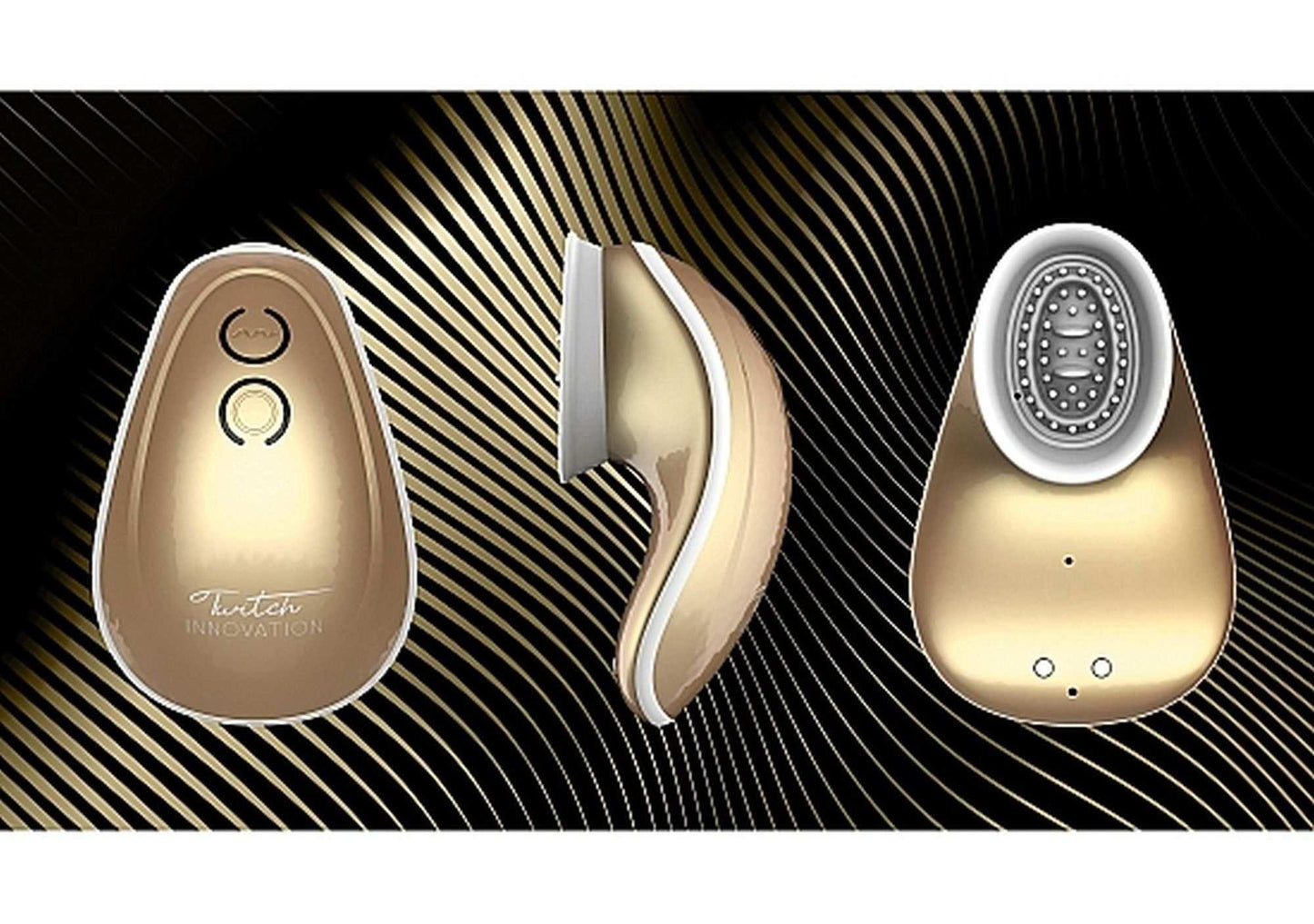 29-Twitch Hands - Free Suction & Vibration Toy - Gold-29